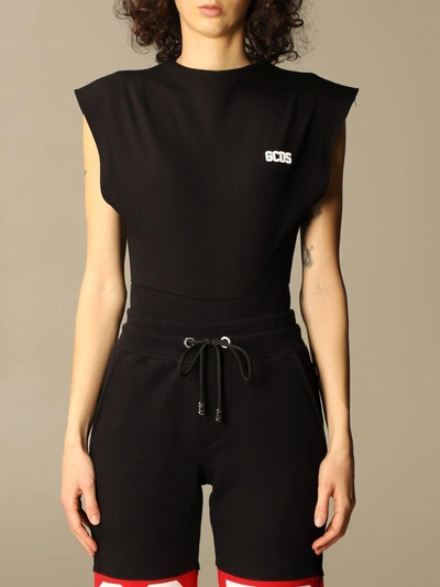Shop Gcds Body In Cotton With Logo In Black
