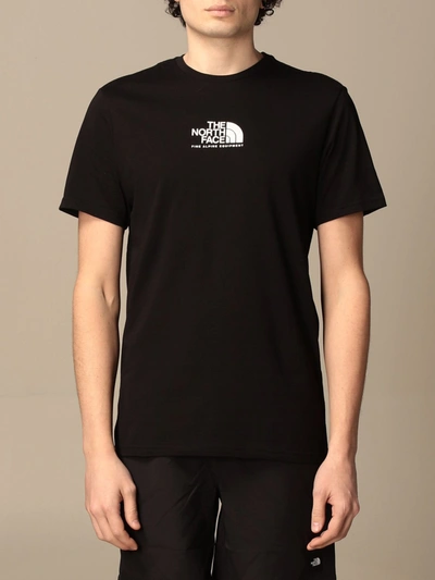 Shop The North Face "black Box" Tshirt In Cotton With Logo Print