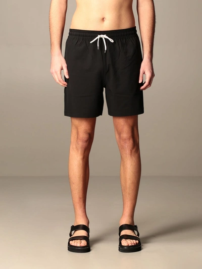 Shop Polo Ralph Lauren Boxer Swimsuit In Black