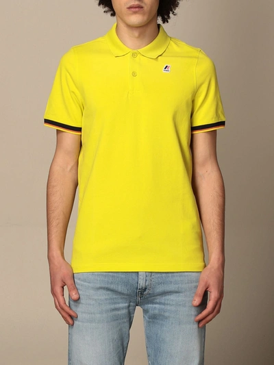 Shop K-way Polo Shirt  Men Color Lemon