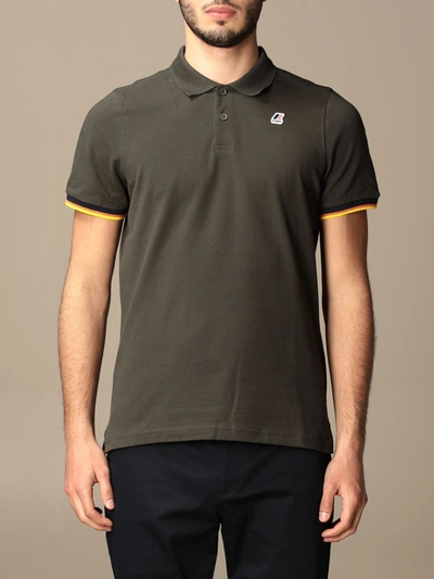 Shop K-way Polo Shirt  Men Color Military