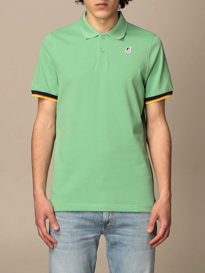 Shop K-way Polo Shirt  Men Color Mint
