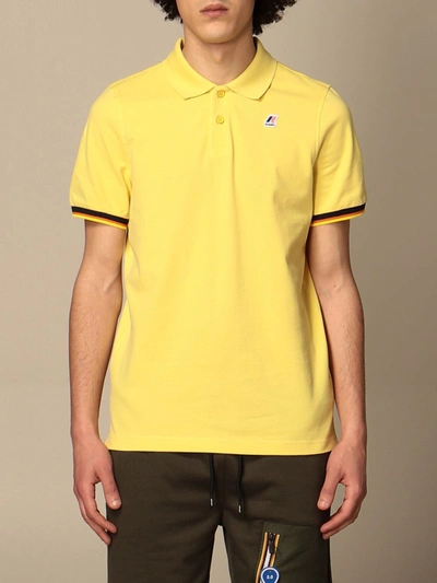 Shop K-way Polo Shirt  Men Color Yellow