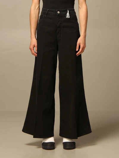 Shop Cycle Wide Highwaisted  Pants In Black