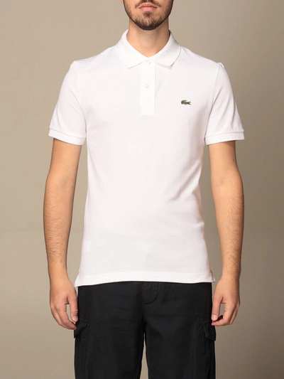 Shop Lacoste Polo Shirt  Men In White
