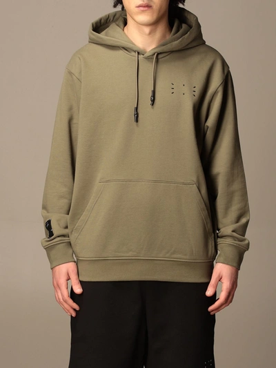 Shop Mcq By Alexander Mcqueen Mcq Hoodie In Cotton With Logo In Kaki