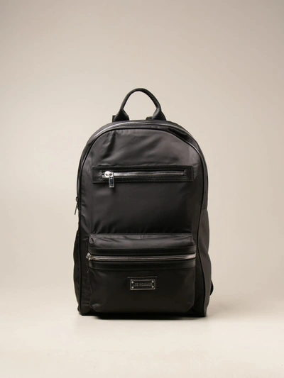 Shop Les Hommes Backpack In Nylon In Black