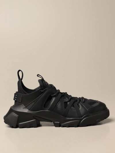 Mcq By Alexander Sneakers Orbyt Descender 2.0 Mcq Sneakers In Leather And Mesh In Black ModeSens