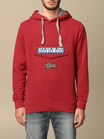 Shop Napapijri Sweatshirt  Men In Red