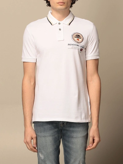 Shop Napapijri Gandy 2  Polo Shirt With Logo In White