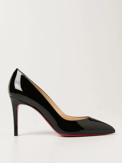 Shop Christian Louboutin Pigalle  Court Shoes In Patent Leather In Black