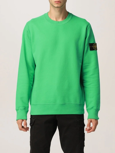 Shop Stone Island Sweatshirt  Men Color Green