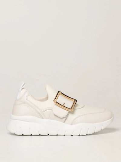 Shop Bally Brinelle  Sneakers In Leather And Neoprene In White
