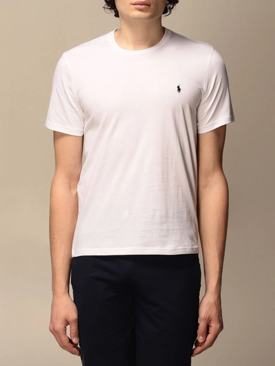 Shop Polo Ralph Lauren Cotton Tshirt In White