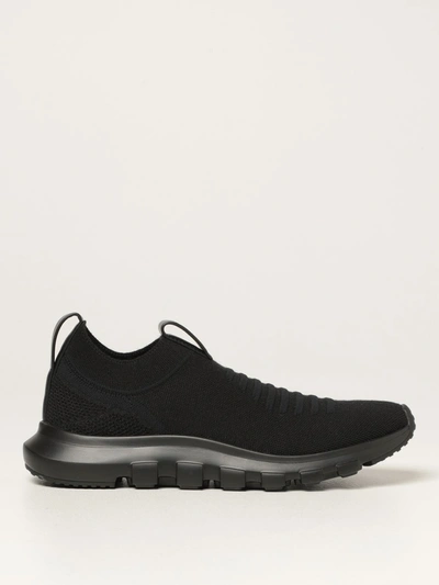 Shop Z Zegna Techmerino Sock Sneakers 2.0  In Black