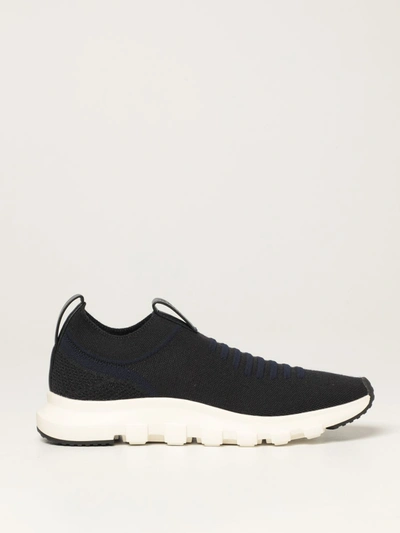 Shop Z Zegna Techmerino Sock Sneakers 2.0  In Blue