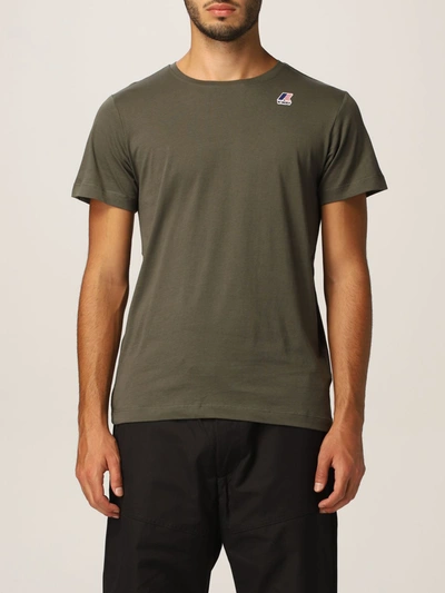 Shop K-way T-shirt  Men Color Military