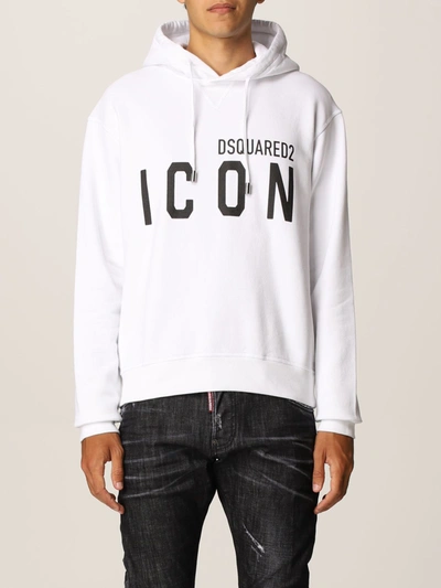 Shop Dsquared2 Jumper With Icon Logo In White