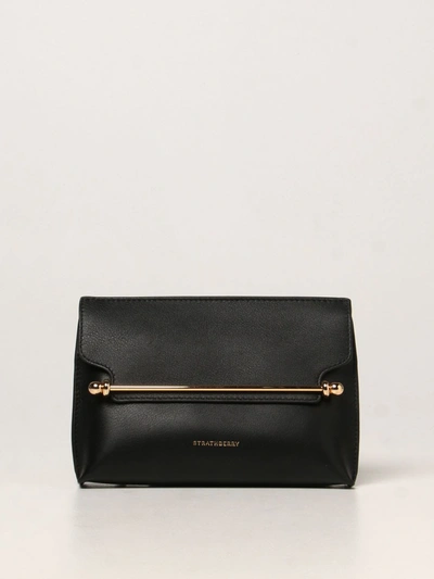 Shop Strathberry Stylist  Leather Bag In Black