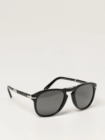 Shop Persol 714 Steve Mcqueen &trade;  Sunglasses Polarized And Foldable In Black