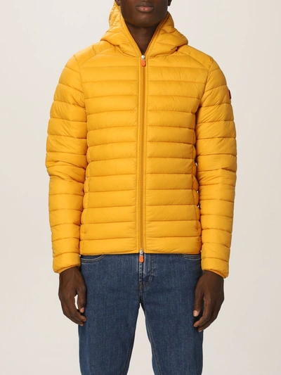 Shop Save The Duck Jacket  Men Color Yellow