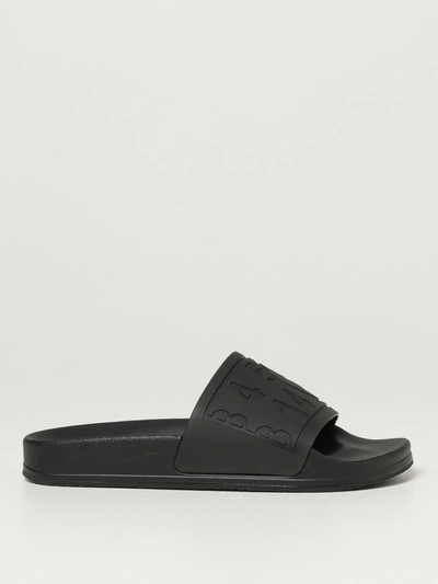Shop Mm6 Maison Margiela Rubber Sandals In Black