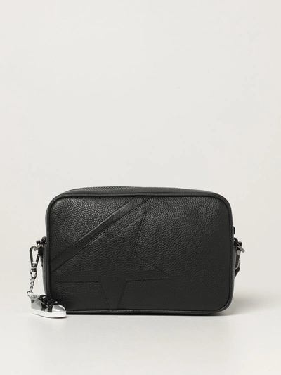 Shop Golden Goose Star  Bag In Textured Leather In Black