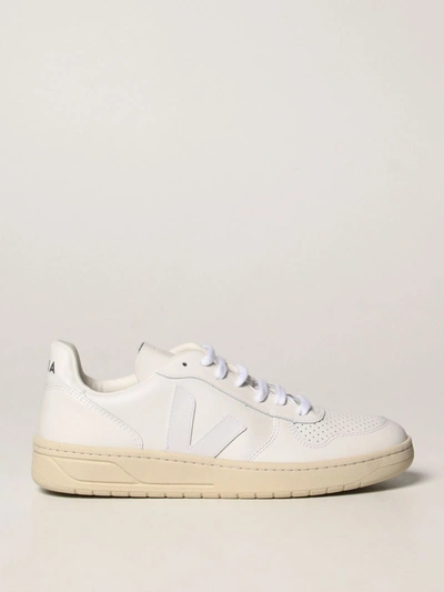 Shop Veja Trainers In Leather In White