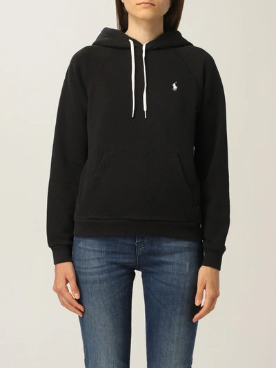 Polo Ralph Lauren Long Sleeve Zip Sweatshirt In Black | ModeSens