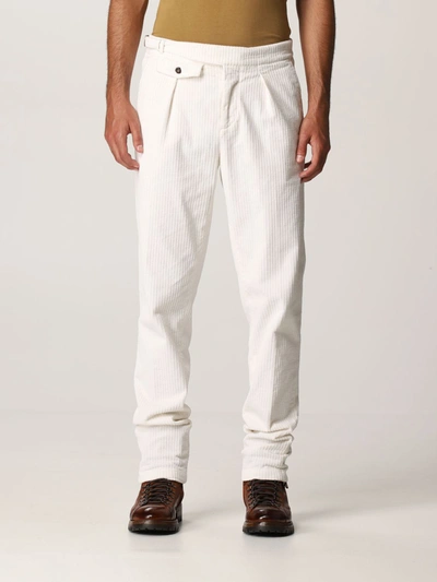 Eleventy Mens White Cotton Pants In White