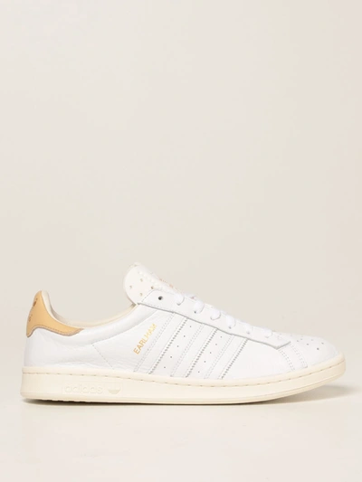 Shop Adidas Originals Earlham  Leather Trainers In White