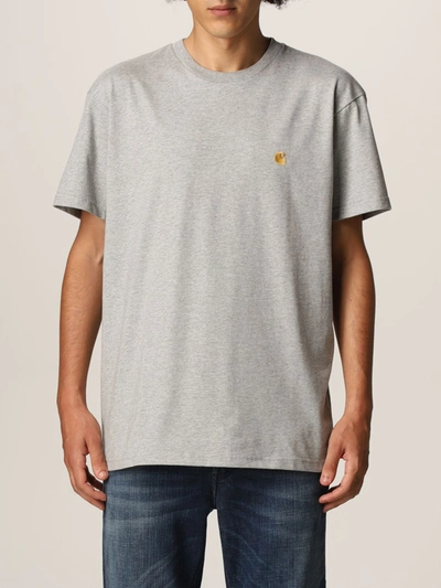 Shop Carhartt T-shirt  Men Color Grey