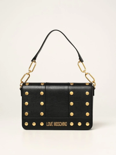 Shop Love Moschino Bag With Studs In Black