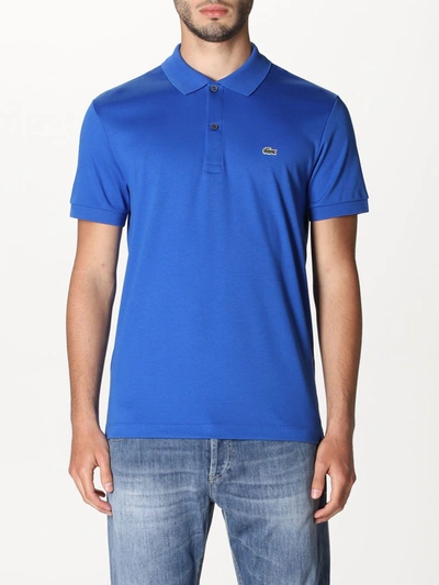 Shop Lacoste Polo Shirt  Men In Blue 1
