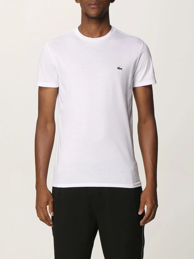 Shop Lacoste T-shirt  Men Color White