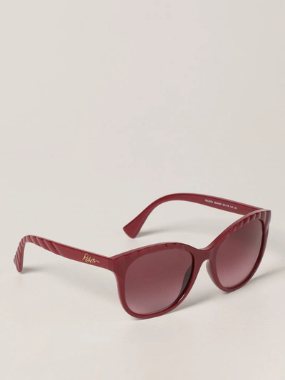 Shop Lauren Ralph Lauren Sunglasses In Acetate In Red