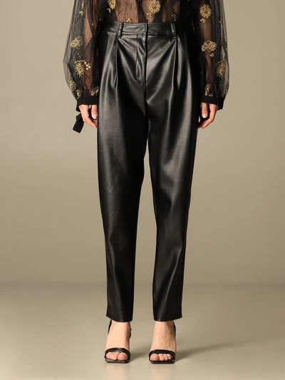 Shop Ermanno Ermanno Scervino High-waisted Pants In Black