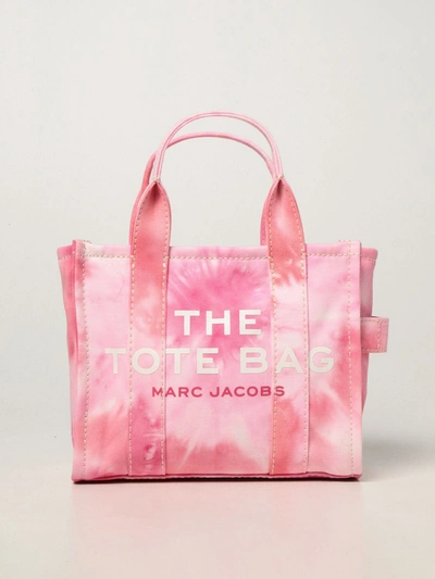 MARC JACOBS: The Tote Bag in tie dye canvas - Pink