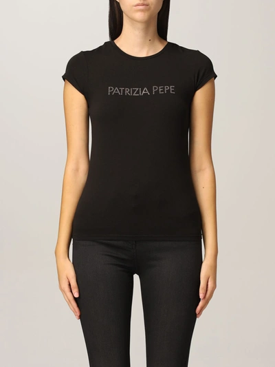 Shop Patrizia Pepe T-shirt  Women Color Black