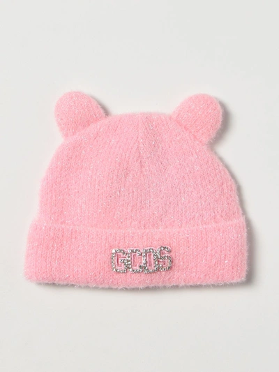 Shop Gcds Beanie Hat With Ears In Pink