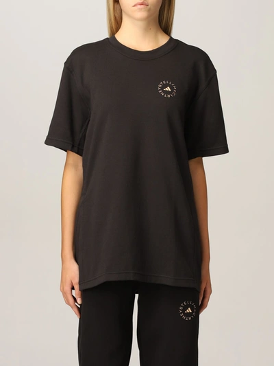 Shop Adidas By Stella Mccartney T-shirt  Women Color Black