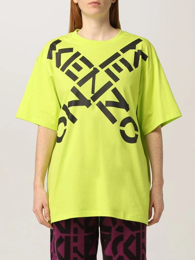 Shop Kenzo T-shirt  Women Color Pistachio