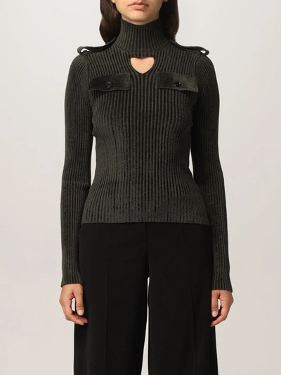 Shop Bottega Veneta Corduroy Sweater In Green