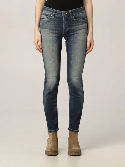 Shop Dondup Jeans  Women Color Denim