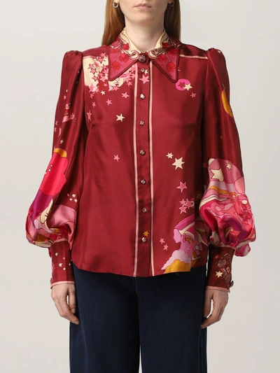 ZIMMERMANN SHIRT ZIMMERMANN WOMEN COLOR BURGUNDY C32194050