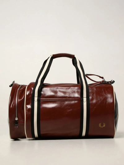 Fred Perry Contrast Colour Barrel Bag - Tan / Black In Brown | ModeSens