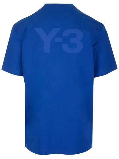 Shop Adidas Y-3 Yohji Yamamoto Men's Blue Other Materials T-shirt