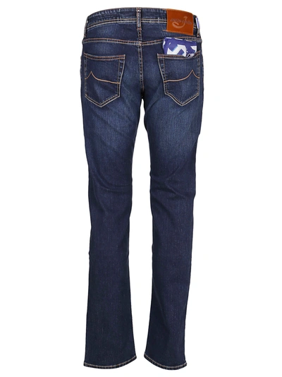 Shop Jacob Cohen Men's Blue Cotton Jeans