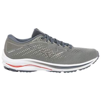 Shop Mizuno Mens  Wave Rider 25 In Grey/blue