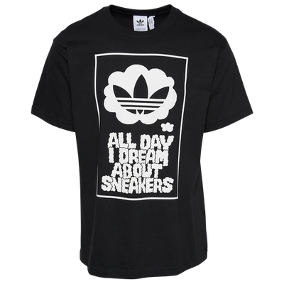 Adidas Originals Mens All Day Sneakers T-shirt In Black/white | ModeSens